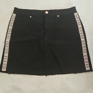 Guess Black and Gold Mini Pencil Skirt